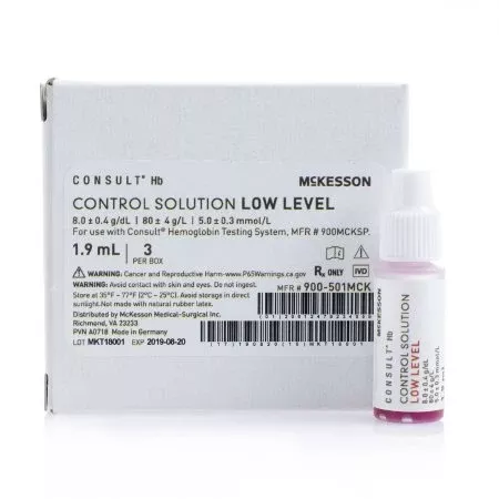 Control Consult™ Hb Hemoglobin Low Level 3 X 1.9 mL - M-1113580-3334 - Box of 3