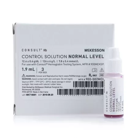 Control Consult™ Hb Hemoglobin Normal Level 3 X 1.9 mL - M-1113581-4929 - Box of 3