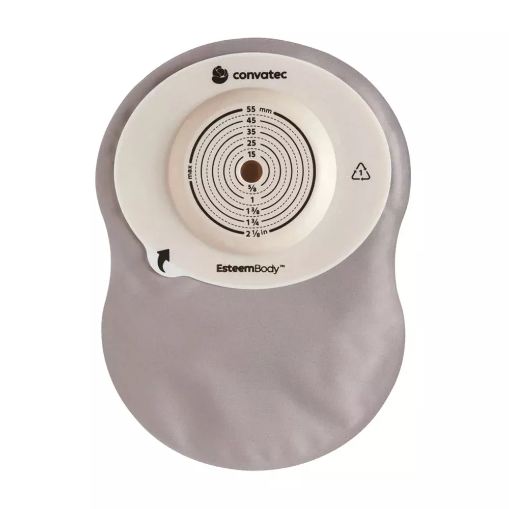 Convatec Esteem Body Soft Convex 3.5mm Depth Cut-To-Fit One-Piece Closed Pouch with Stomahesive Skin Barrier