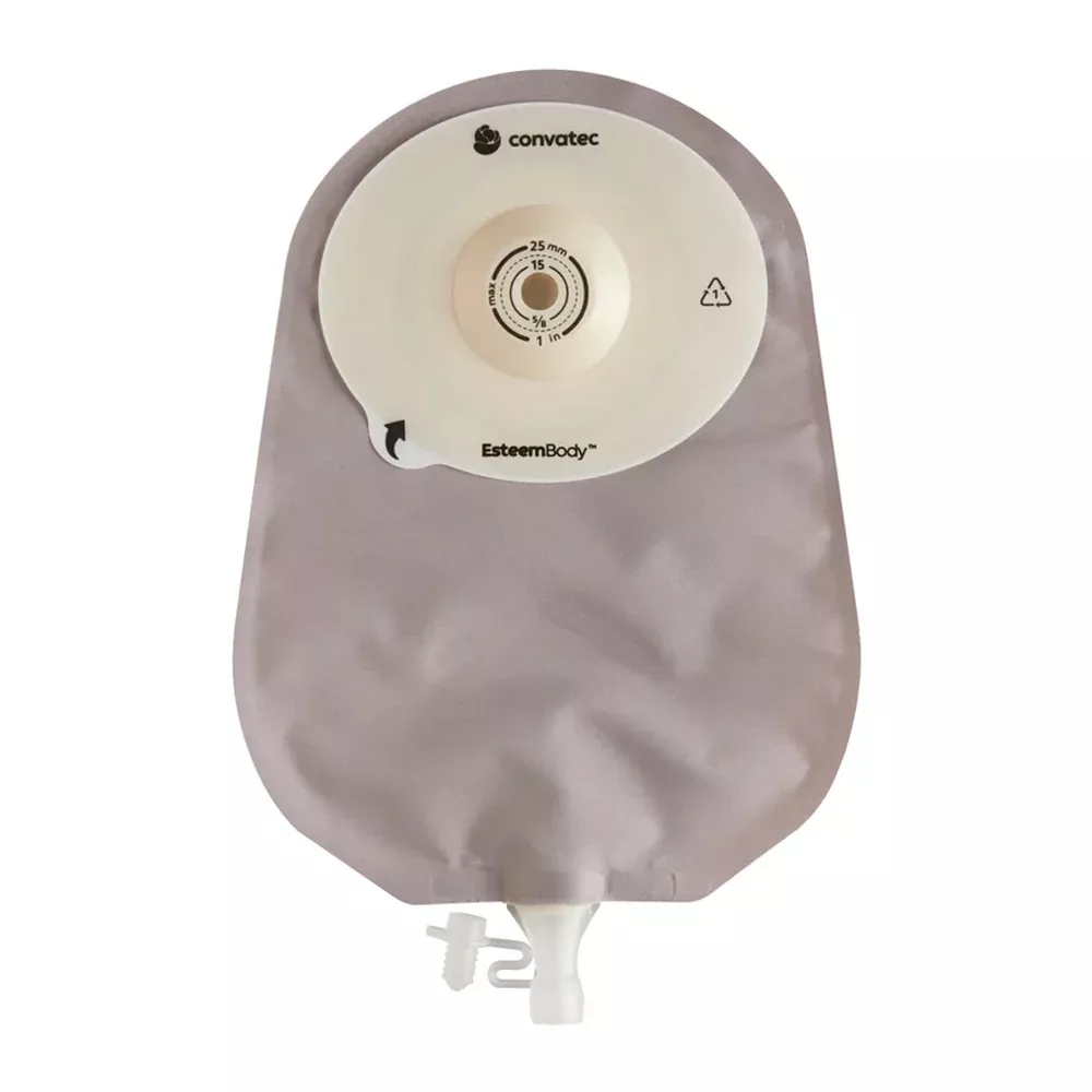 Convatec Esteem Body Soft Convex 3.5mm Depth Pre-Cut One-Piece Urostomy Pouch with Durahesive Skin Barrier