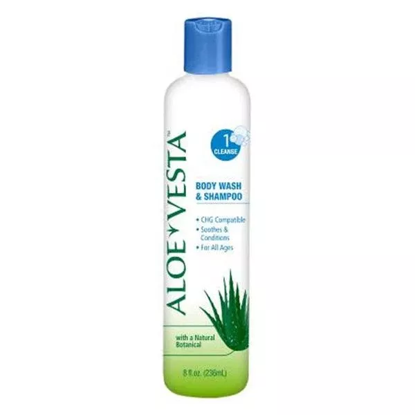 Convatec US Aloe Vesta Hair/Body Shampoo/Wash 8oz Bottle 48/Ca