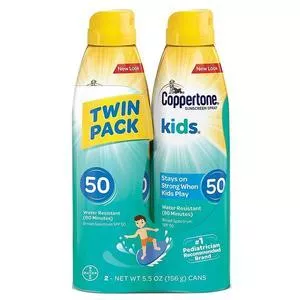 Coppertone Kids C Spray Twin Pack SPF 50, 2 - 5.5 oz