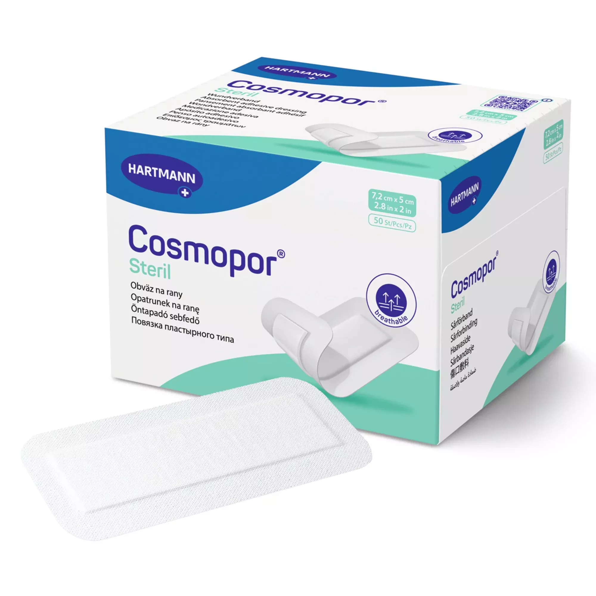 Cosmopor Adhesive Dressing, 2 x 2-4/5 Inch