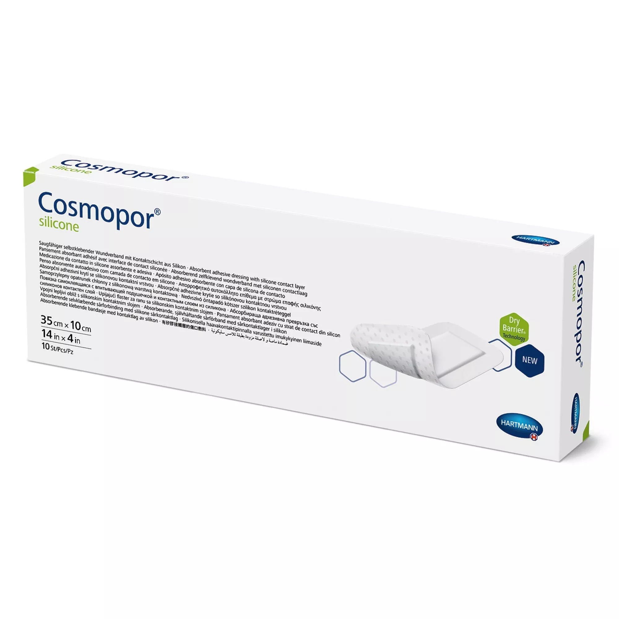 Cosmopor Adhesive Dressing, 4 x 13¾ Inch