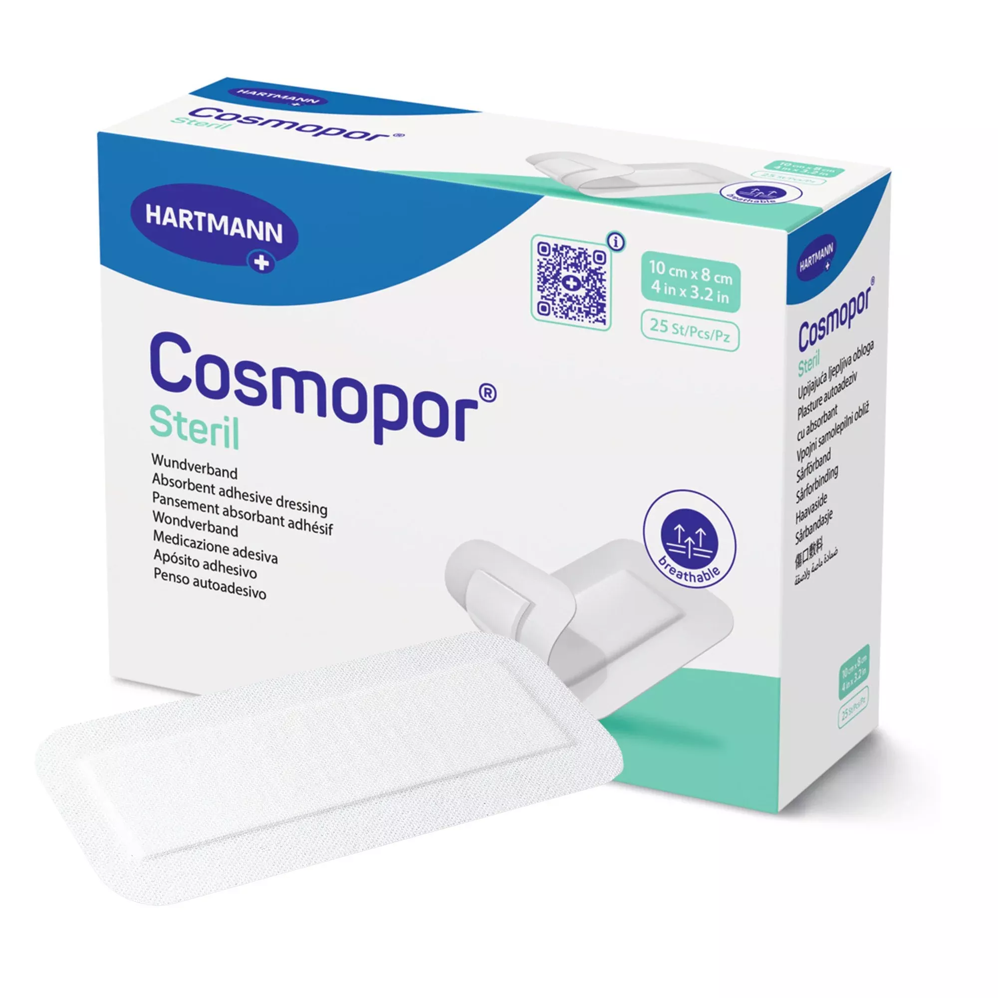Cosmopor White Adhesive Dressing, 3-1/8 x 4 Inch