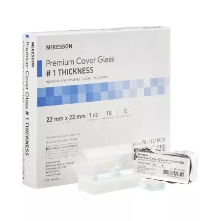 Cover Glass McKesson Square No. 1 Thickness 22 X 22 mm - M-938364-2398 - Box of 10