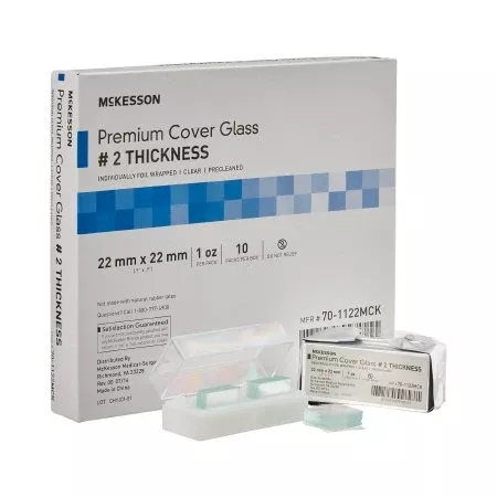 Cover Glass McKesson Square No. 2 Thickness 22 X 22 mm - M-938365-3154 - Pack of 1