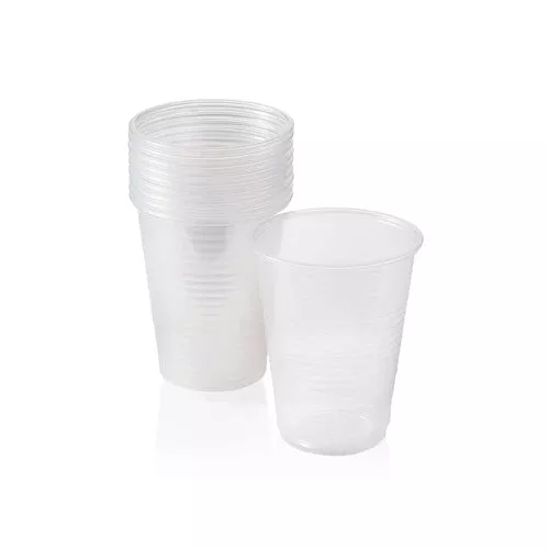 Cups Clear Plastic Cold 3.5oz (100ea/bg 25bg/cs) Procure Products PCCC3, 2500ea/cs
