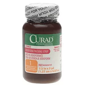 Curad Iodoform Packing Strip 5 yds L x 1/2" W, Latex-Free