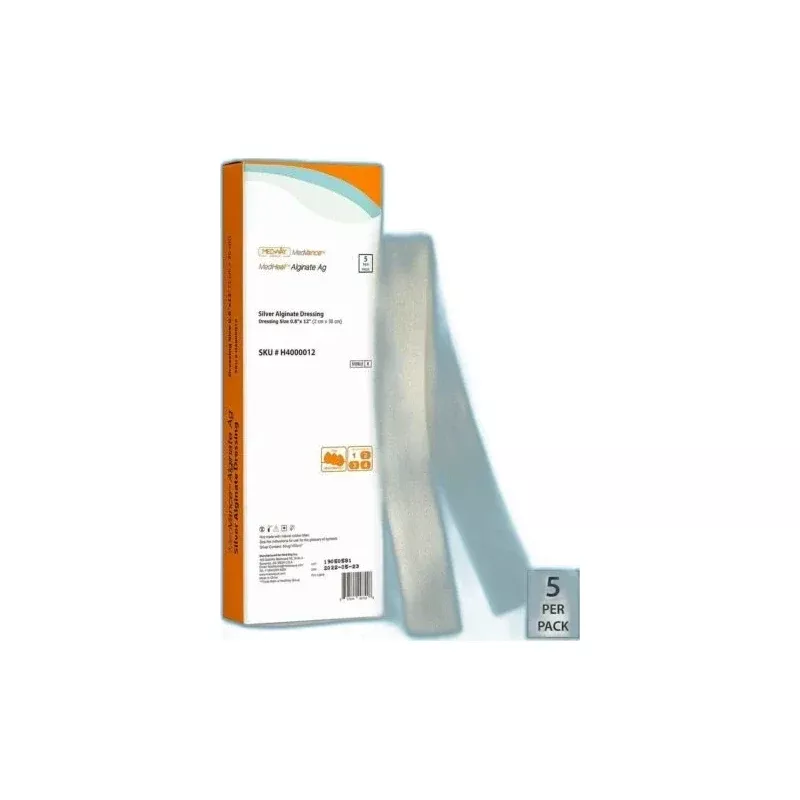 CuraVance Silver Alginate Dressing Rope, 12"