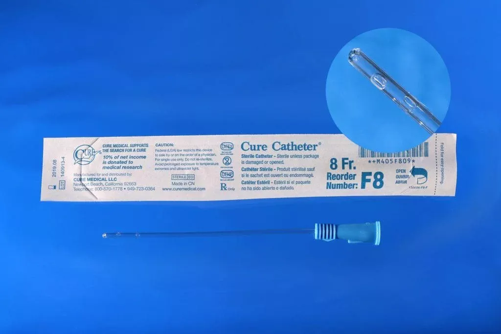 Cure Catheter, Uncoated, Straight Tip, Female 6"