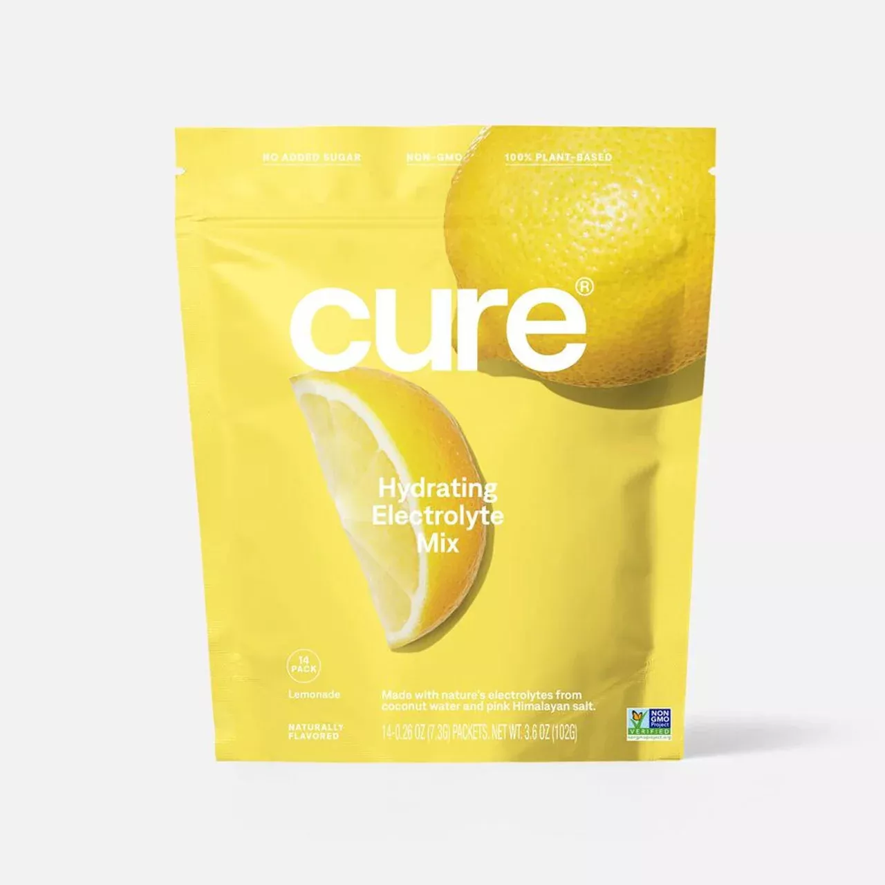Cure Hydrating Electrolyte Mix Pouch, Lemon, 14 ct