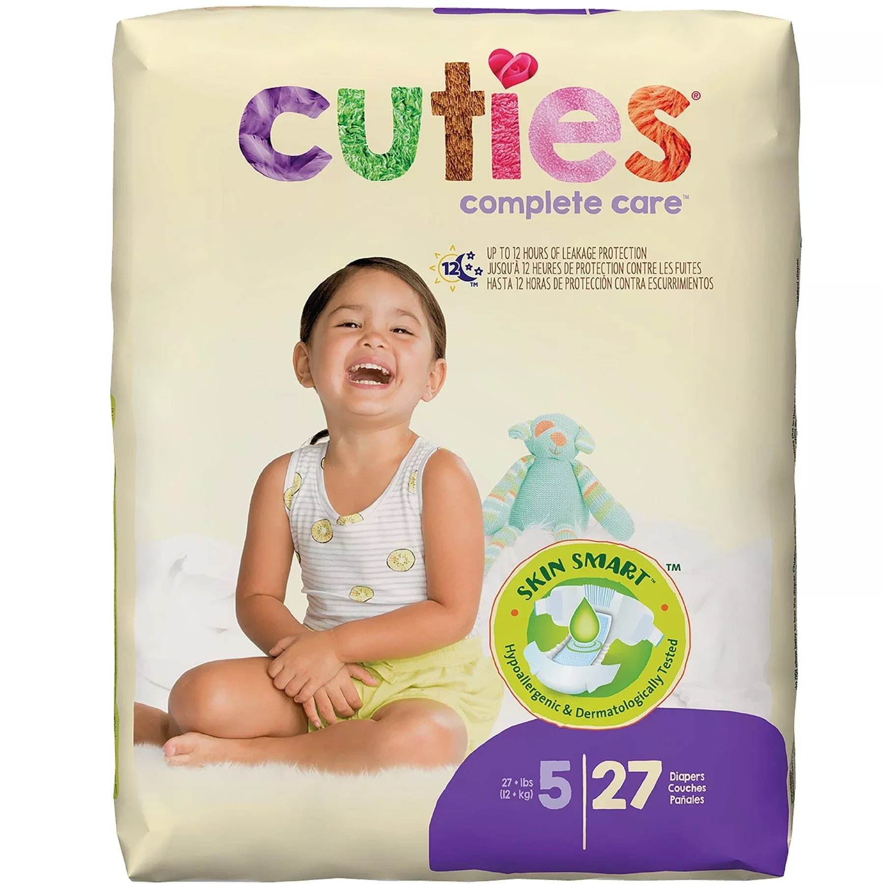 Cuties Baby Diaper Size 5, Over 27 lb - Replaces FQCCC05