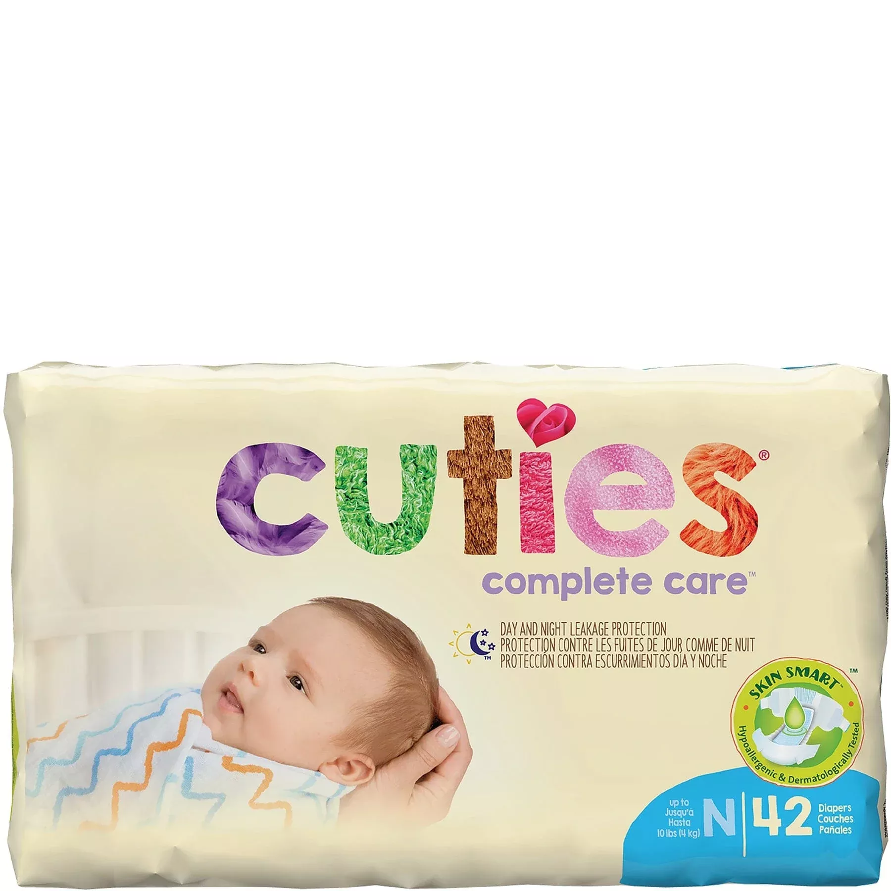 Cuties Baby Diaper Size Newborn, Up to 10 lb - Replaces: FQCCC00