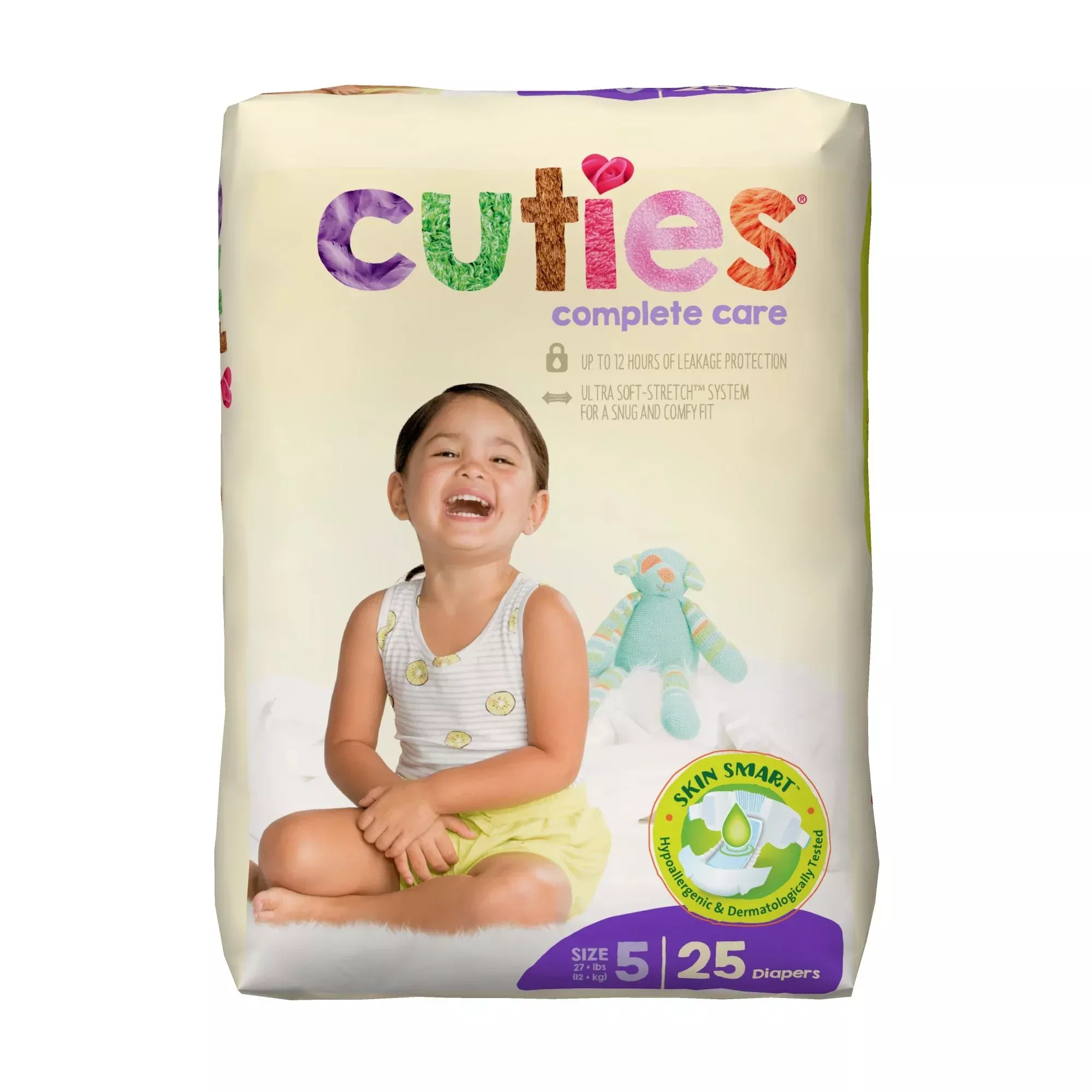 Cuties Complete Care Diapers for Children, 27+ lbs.