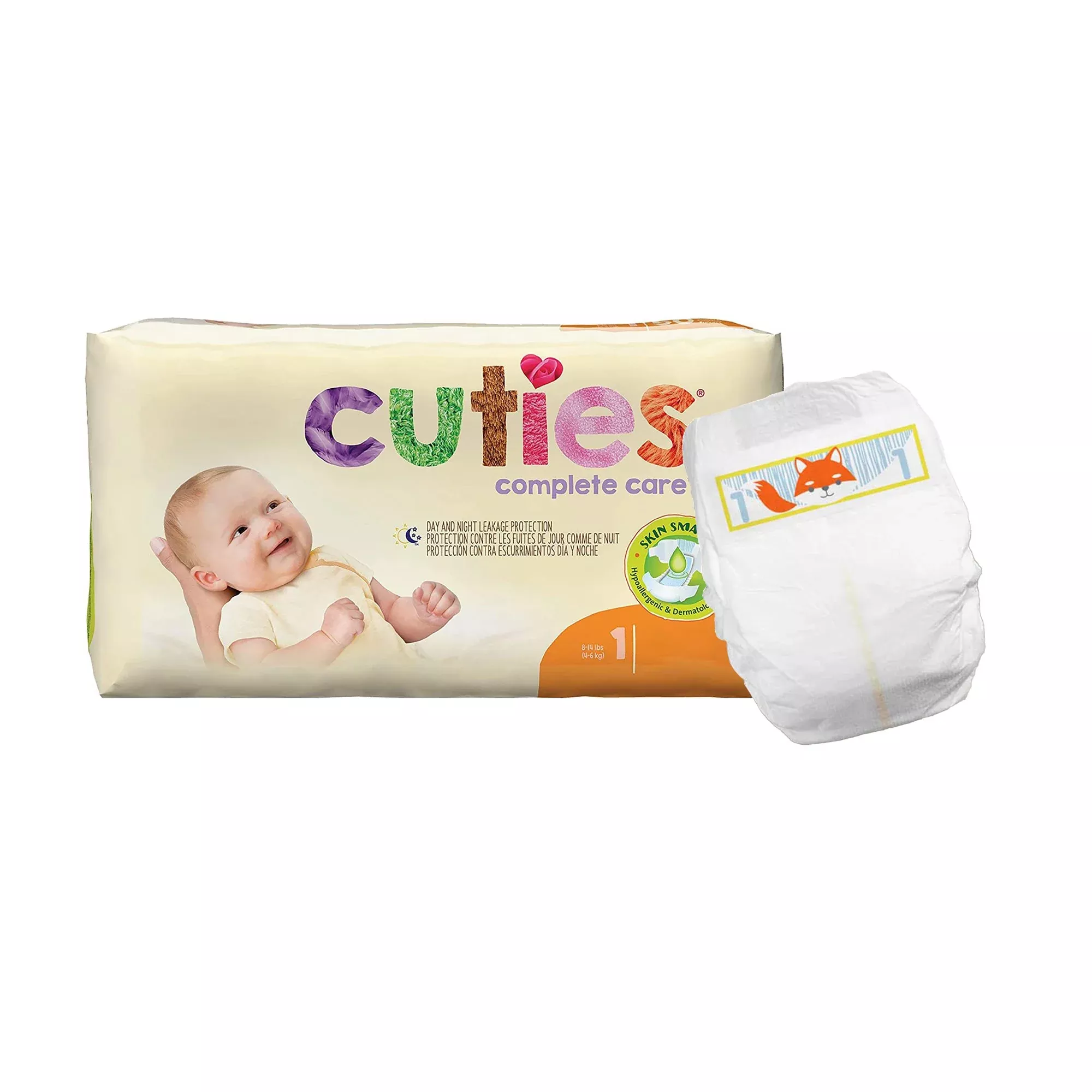 Cuties Complete Care Diapers, Size 1