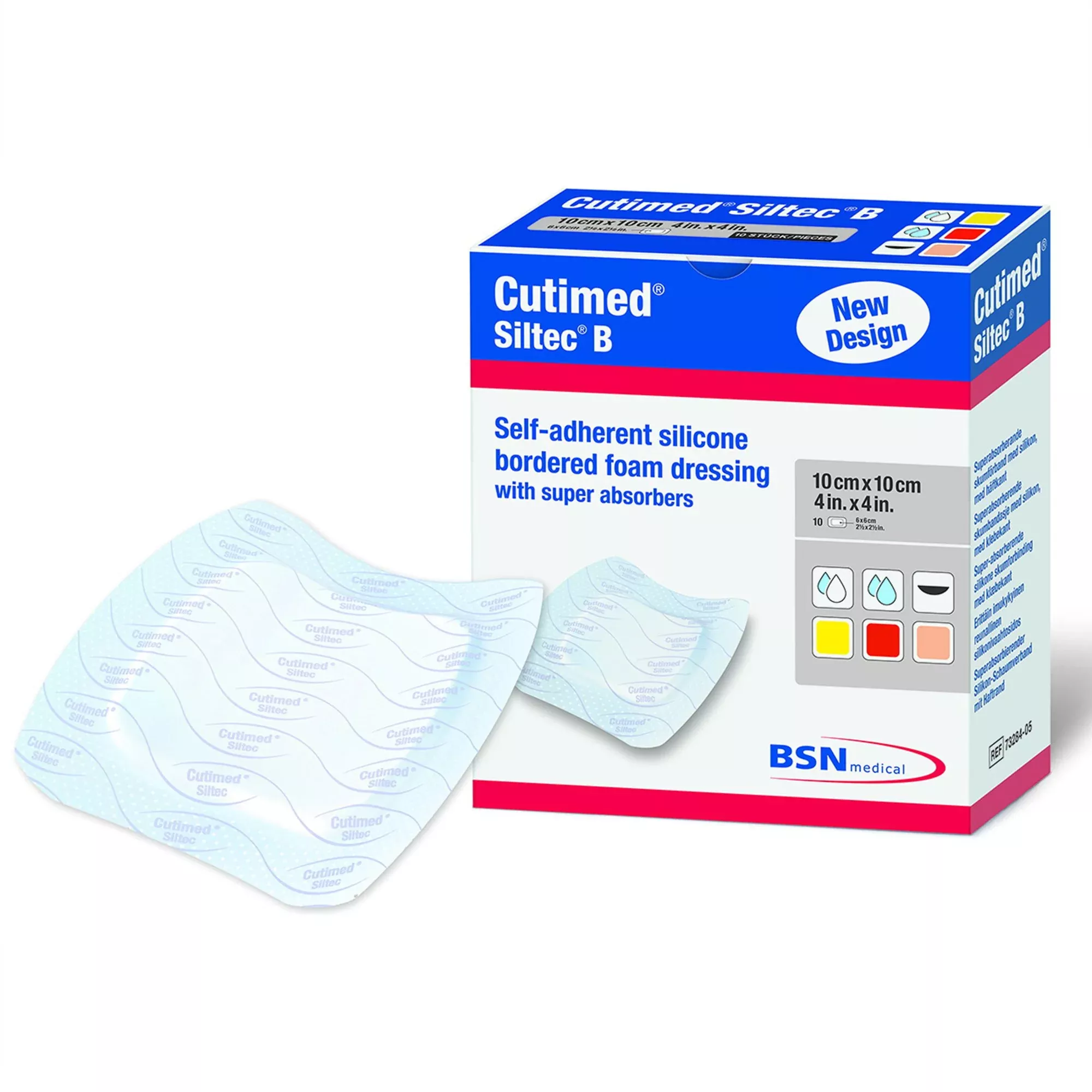 Cutimed Siltec B Hydrogel Dressing, 6 x 6 Inch