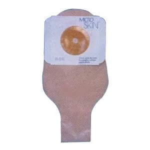Cymed Platinum One-piece Drainable Pouch Pre-cut MicroSkin Adhesive Barrier and Thick MicroDerm™ Plus Washer 1" Stoma Opening, 11" L, Clear, Odor-proof Film, Comfort Backing, Latex-free