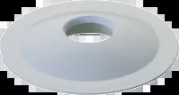 Deep Convex Mounting Ring 1-1/8", Green Neoprene Rubber, Soft and Flexible