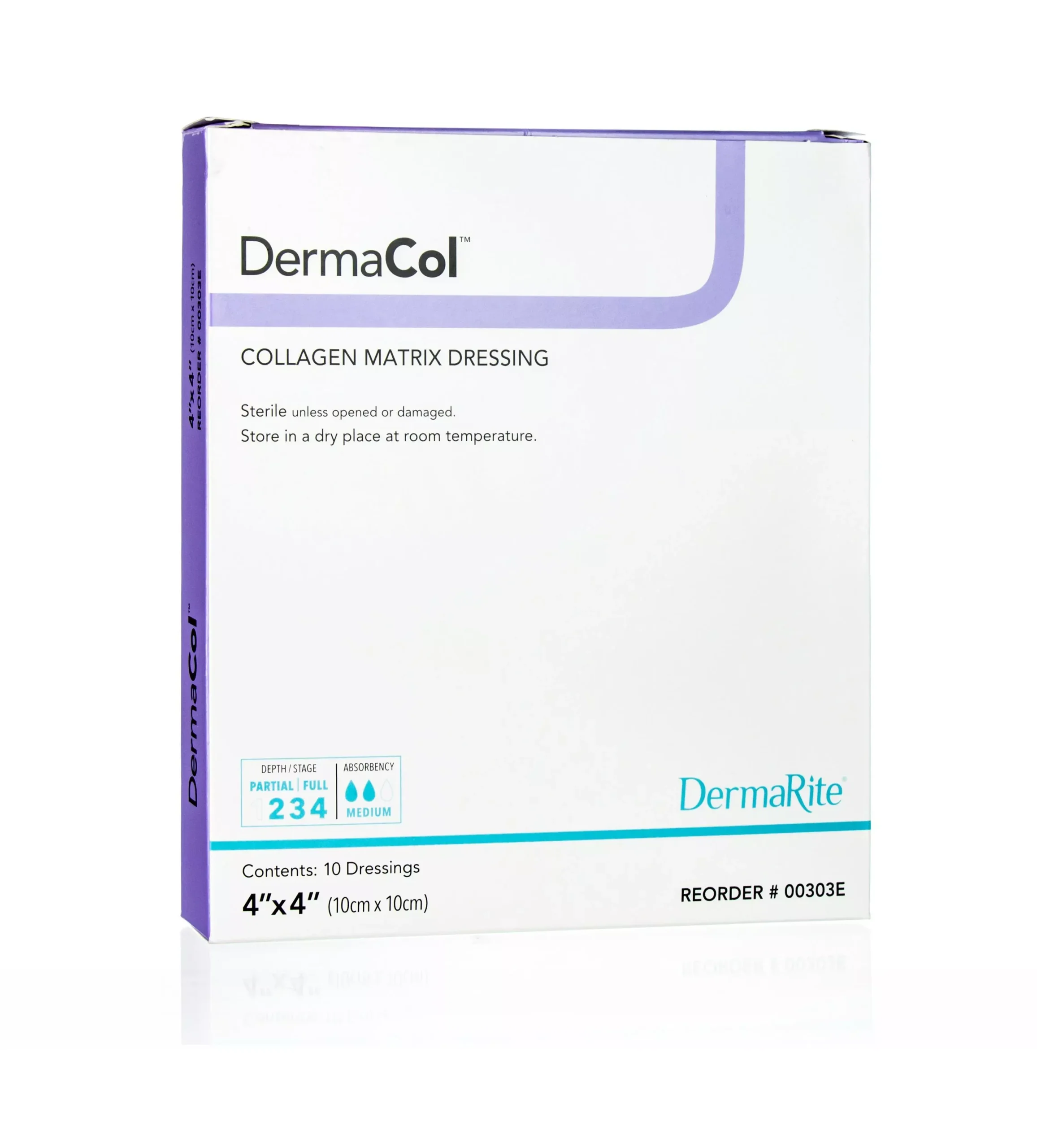 Dermarite DermaCol™ Collagen Matrix Wound Dressing, 4" x 4"