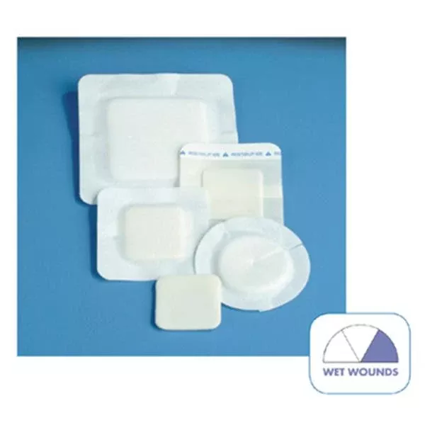 Deroyal IndustriesBandage Padding Polyderm Plus PU Fm 4x4" NAdh White LF 50/Ca