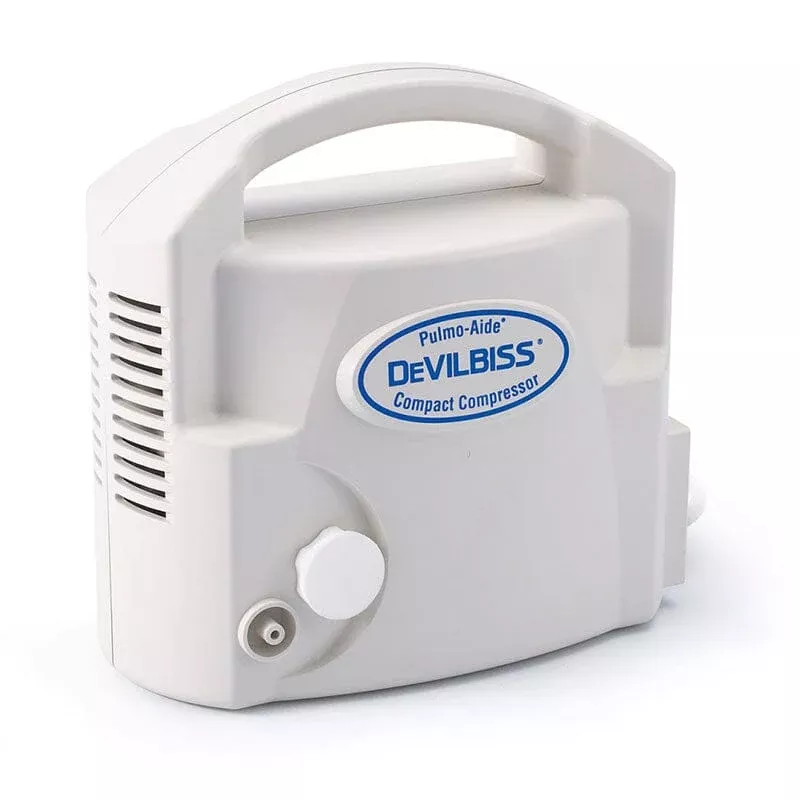 DeVilbiss Pulmo-Aide Compact Compressor Nebulizer System with Disposable Nebulizer
