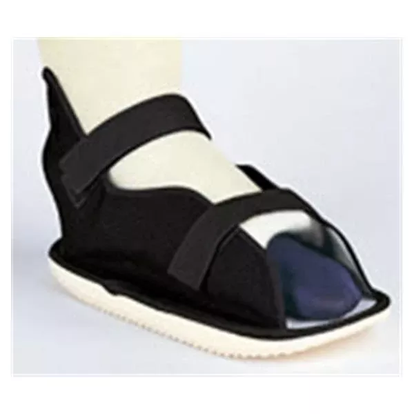 DJO Boot/Sandal Cast Canvas Black Rocker Sole Size Medium/Large Ea
