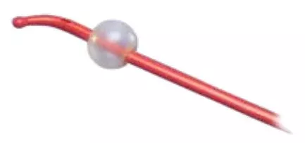 Dover™ Hydrogel Coated Latex Foley Catheter, Red Latex, Radiopaque, Coudé Tip