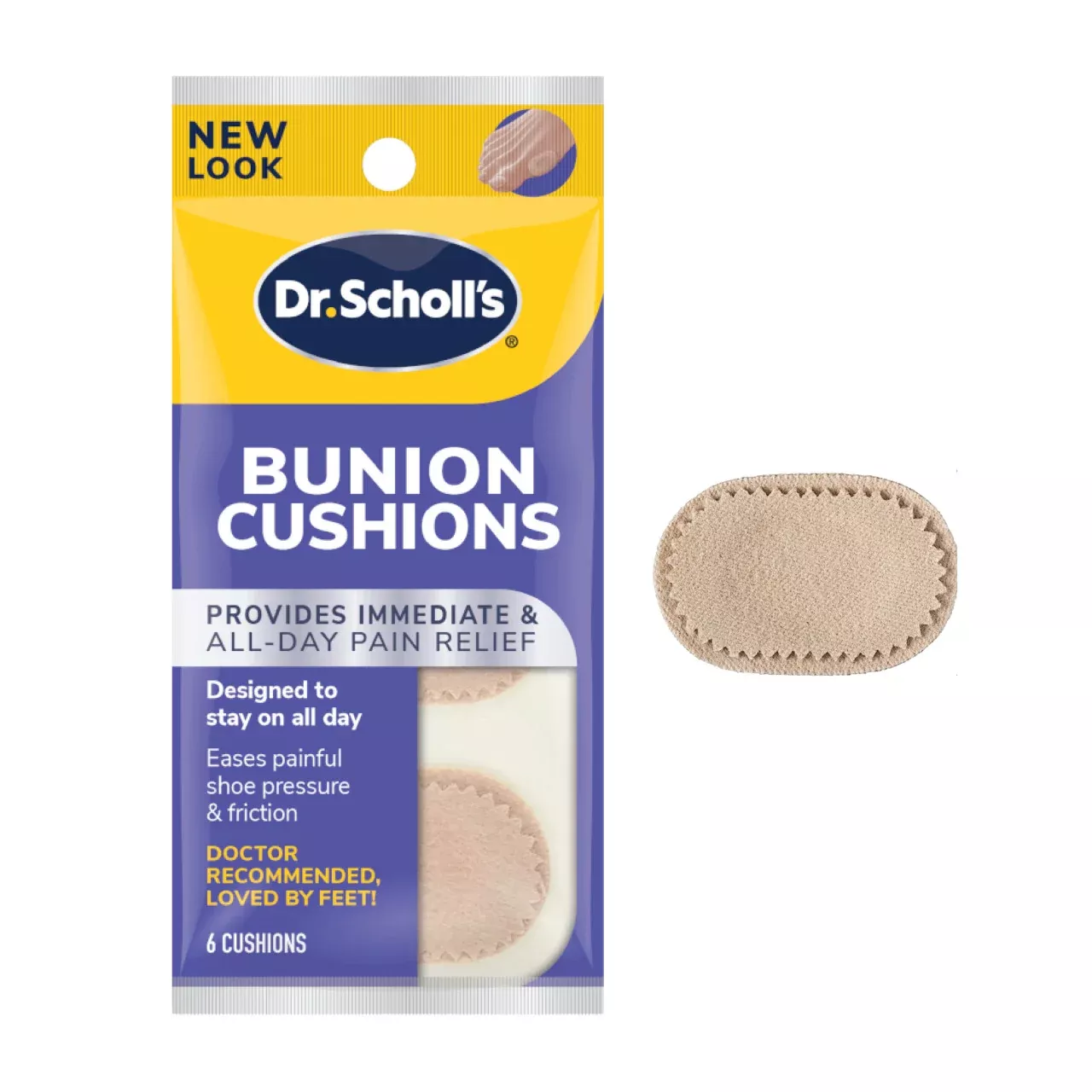 Dr. Scholl's Felt Bunion Cushion, 6 ct