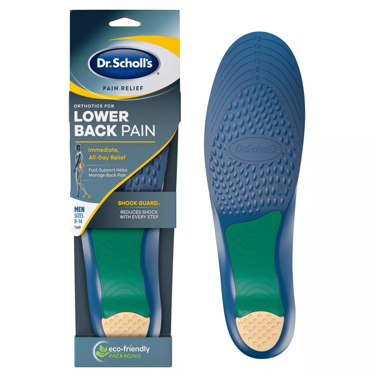 Dr. Scholl's Pain Relief Orthotics Lower Back Pain, Men