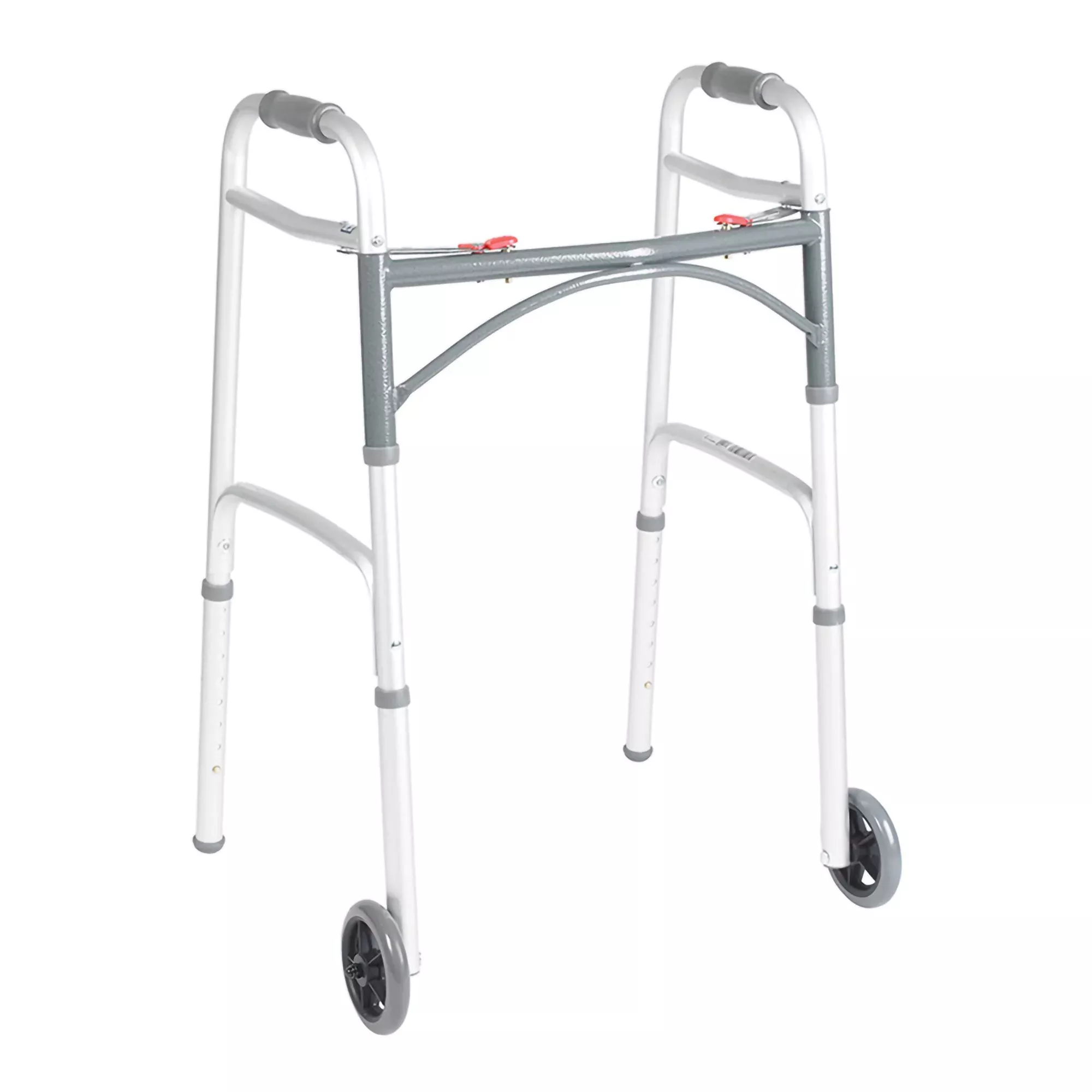 drive™ Deluxe Aluminum Dual Release Folding Walker, 25 – 32¼ Inch Height