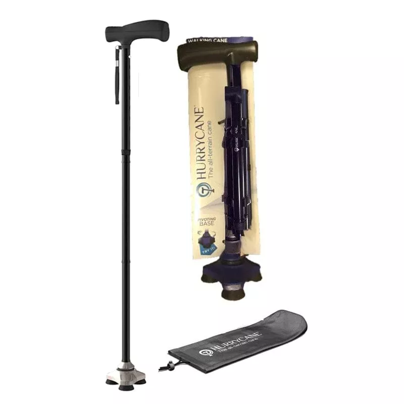 Drive Hurrycane Freedom Edition™ Walking Cane, 350 lb Weight Capacity, Black