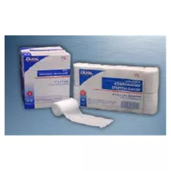 Dukal oration Bandage 2"x4.1yd Conforming Gauze White LF Non-Sterile 12/Bg, 8 BG/CA (602)