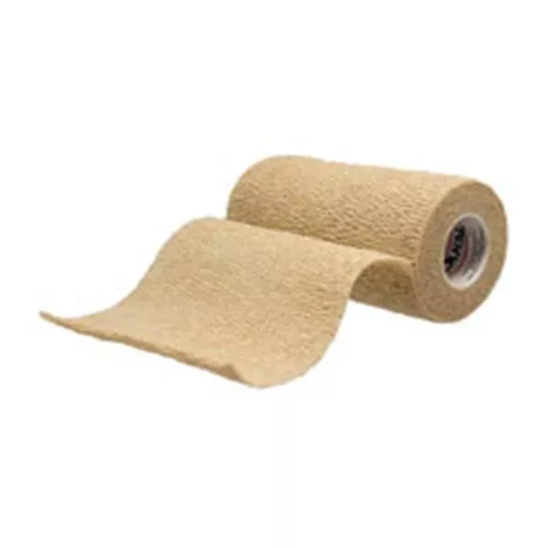 Dukal oration Bandage Elastic 4" LF Cohesive Tan 18/Bx