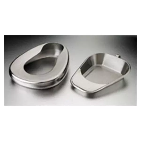 Dukal oration Bedpan Commode Silver Stainless Steel 6/Bx