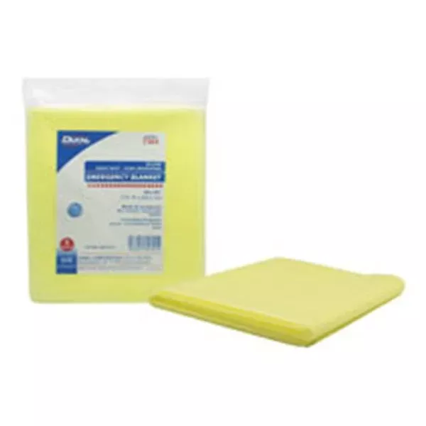 Dukal oration Blanket Emergency 54x80" Poly Coated/Spunbonded Yellow 50/Ca