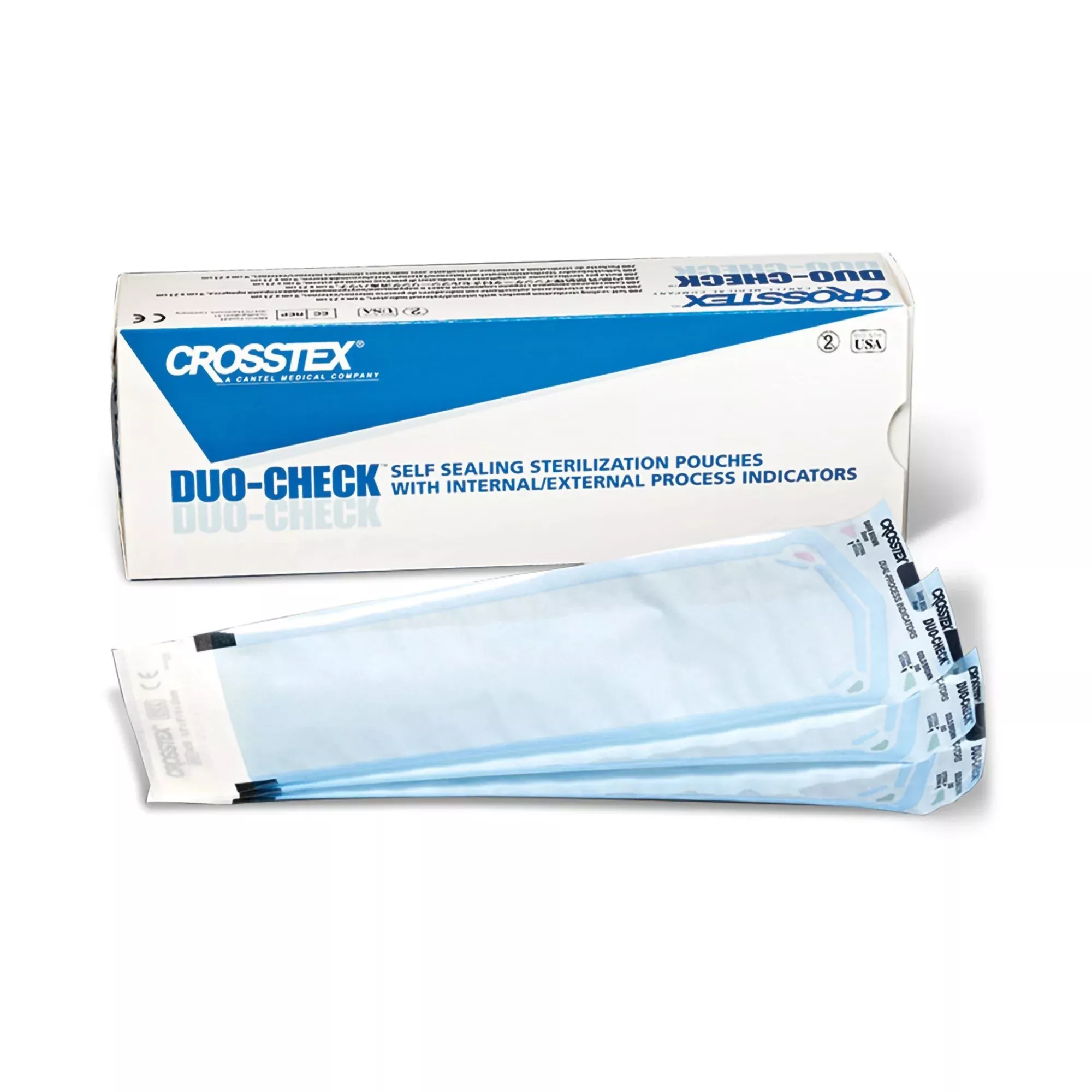 Duo-Check Sterilization Pouch, 5¼ x 15 Inch