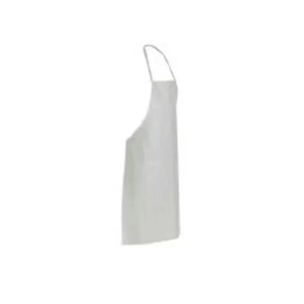 DUPONT PERSONAL PROTECTION Apron Bib Tyvek Unisex White Universal W/ Elstc Sm Adlt 100/Bx