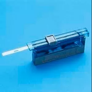 Dynamic Diagnostics Microtome Blade Accu-Edge High Profile, PTFE Coated Stainless Steel, Ultra Sharp Edge, 14 mm Height, Disposable - M-873366-4152 - Box of 50