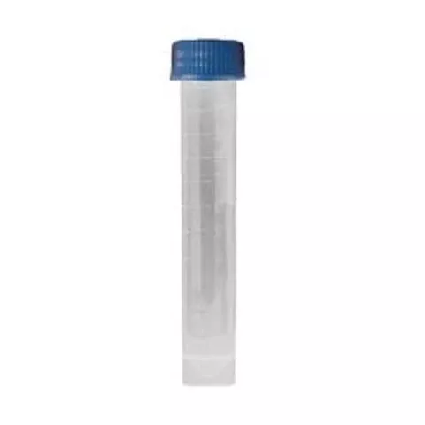 Dynamic Diagnostics Transport Tube Conical Bottom, Skirted Plain 20 X 94 mm 10 mL White Screw Cap Polypropylene Tube - M-954206-1782 - Case of 1000