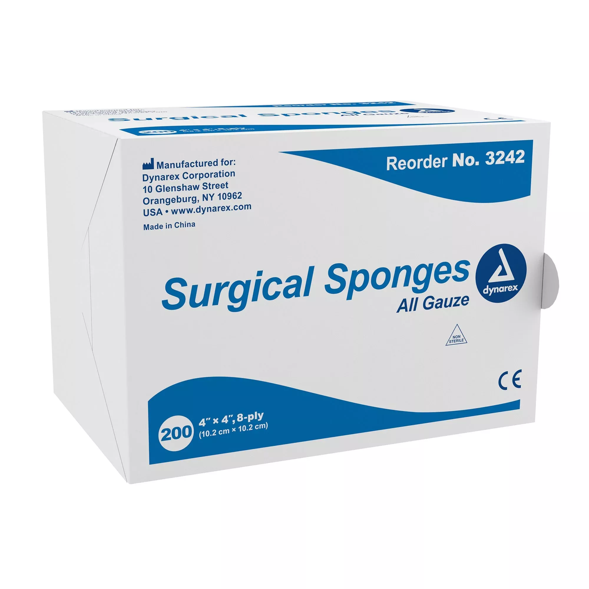 dynarex Gauze Sponge, 4 x 4 Inch, 8-Ply