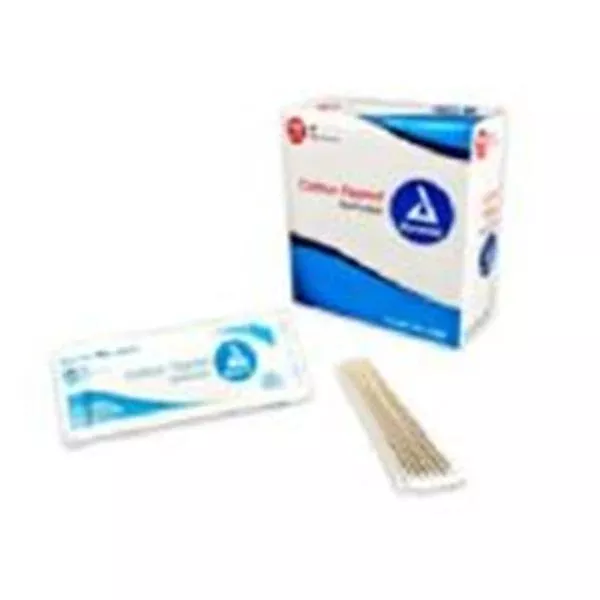 Dynarex oration Applicator Cotton Tipped Cotton Tip NS 6 in Wood Handle 1000/Bx, 10 BX/CA (4302)