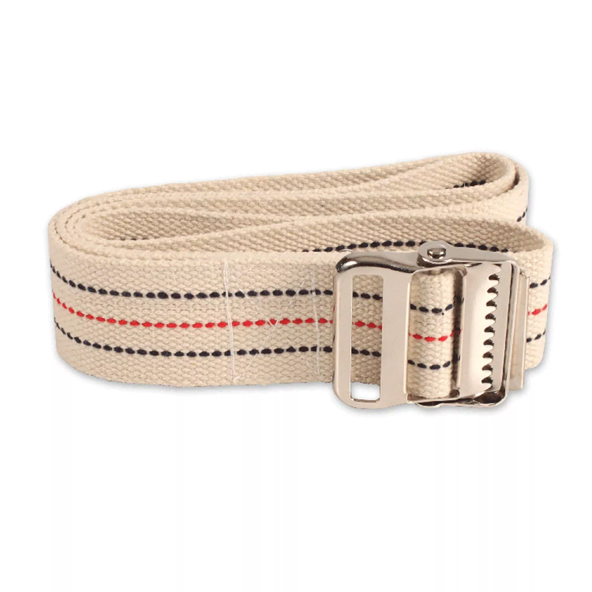 dynarex Pinstripe Gait Belt with Metal Buckle, 60-Inch Length