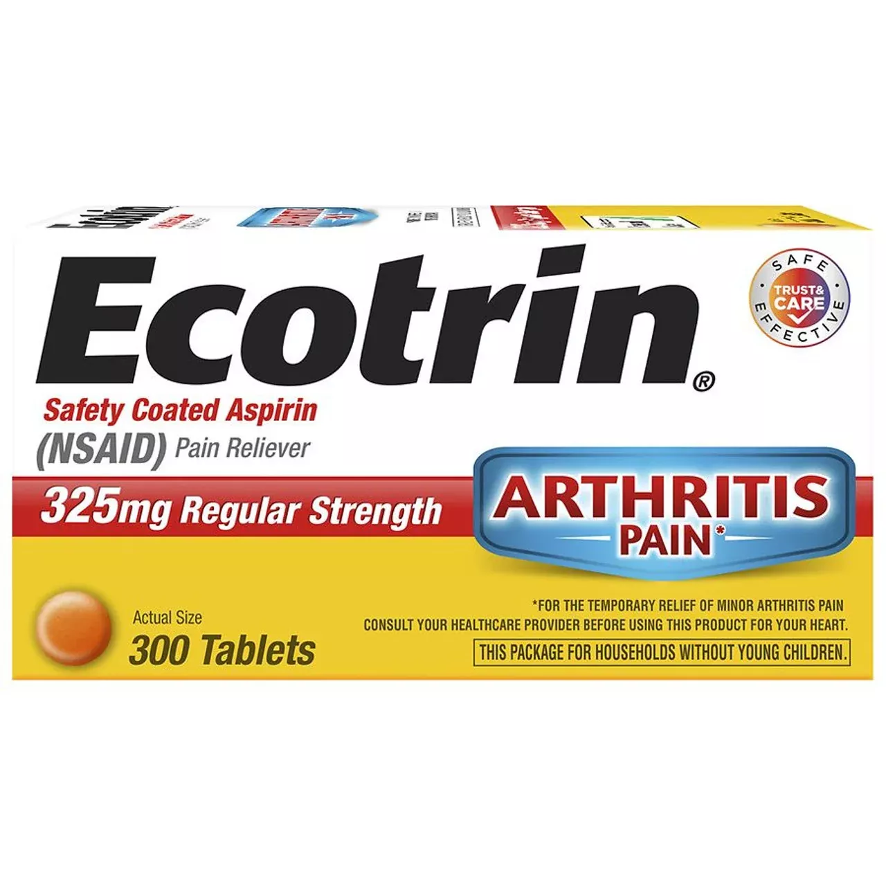 Ecotrin, Regular Strength Tablet, 300 ct.