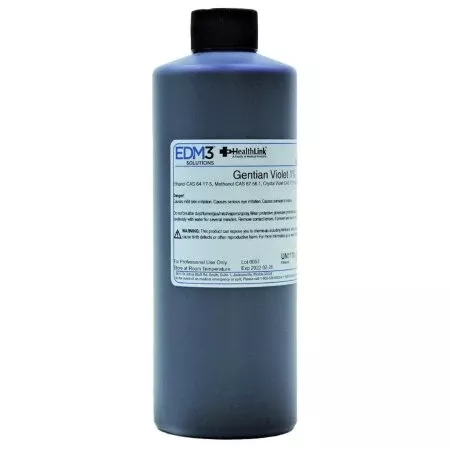 EDM 3 LLC Gentian Violet Solution, 1% 16 oz. - M-891284-4526 - Each