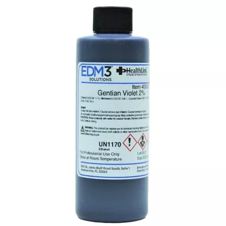EDM 3 LLC Gentian Violet Solution, 2% 4 oz. - M-874429-1682 - Each