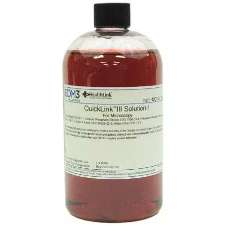 EDM 3 LLC Stain Solution 1 Quick III™ Solution I 16 oz. - M-441339-4040 - BT/1