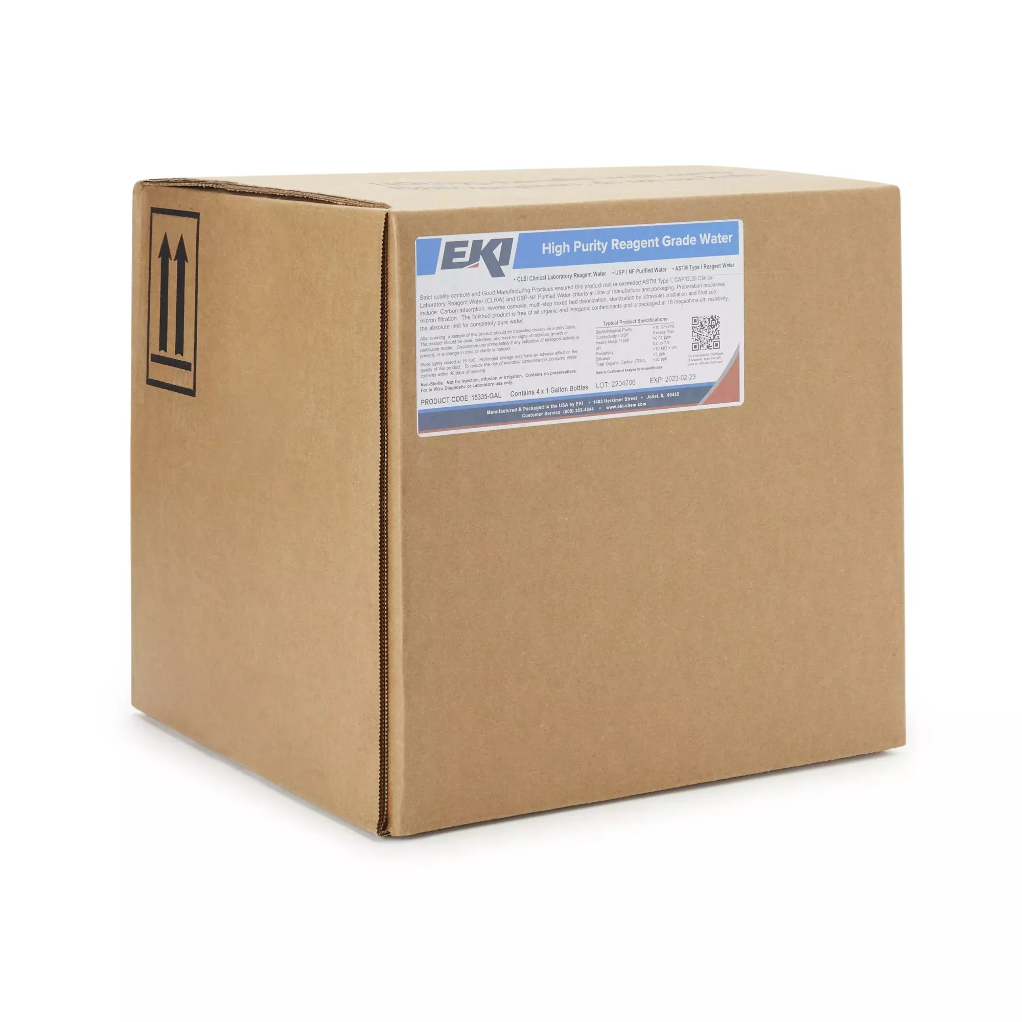 EKI Deionized Water Chemistry Reagent, 1 Gallon
