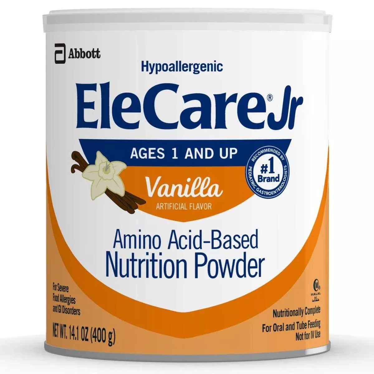 EleCare Jr Powder, Vanilla, 14.1 oz. Can