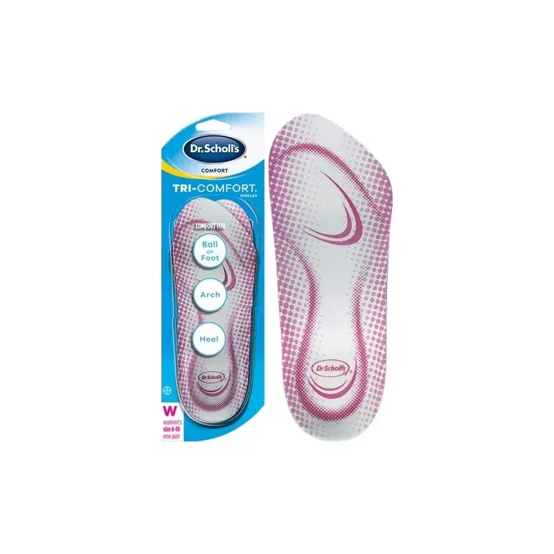 Emerson Dr. Scholl's Comfort Tri-Comfort Shoe Insoles, Female, Size 6 to 10